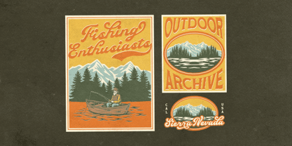 Anglers Harbor Font Poster 4
