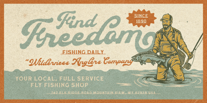 Anglers Harbor Font Poster 8
