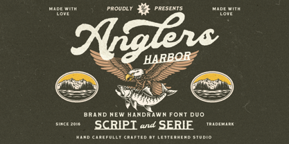 Anglers Harbor Font Poster 1