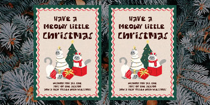 Merv Comeow Font Poster 3