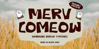 Merv Comeow Font Poster 1