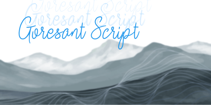 Goresant Script Font Poster 1
