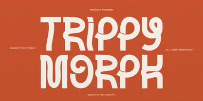 Trippy Morph Font Poster 1