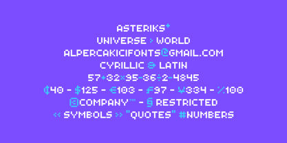 Nanobit Font Poster 11