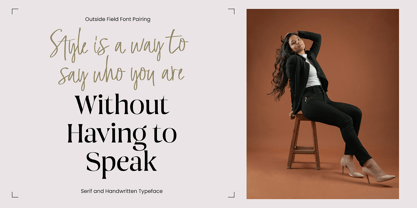 Outside Field Serif Font Poster 7