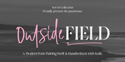 Outside Field Serif Font Poster 1