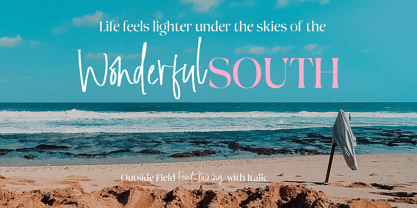 Outside Field Serif Font Poster 2