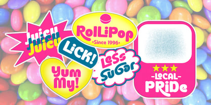 Rollipop Font Poster 2