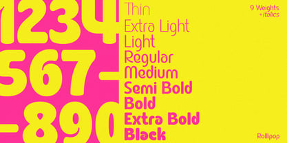 Rollipop Font Poster 9