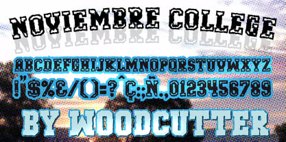 Noviembre College Font Poster 6