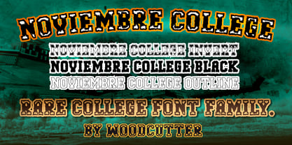 Noviembre College Font Poster 1