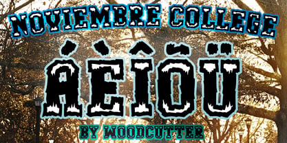 Noviembre College Font Poster 2