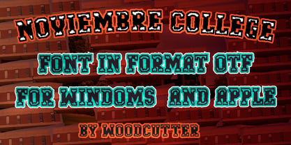 Noviembre College Font Poster 4
