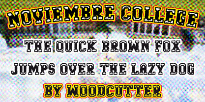Noviembre College Font Poster 3