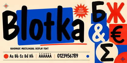 BLOTKA Font Poster 2