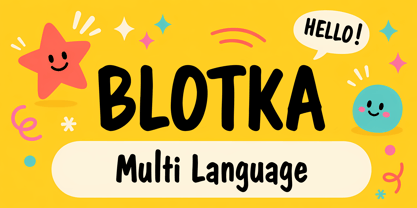 BLOTKA Font Poster 1
