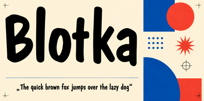 BLOTKA Font Poster 4