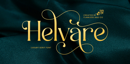 Helvare Font Poster 1