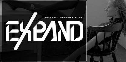 Abstract Network Font Poster 2