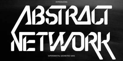 Abstract Network Font Poster 1