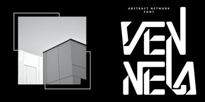 Abstract Network Font Poster 5