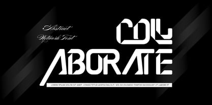 Abstract Network Font Poster 3