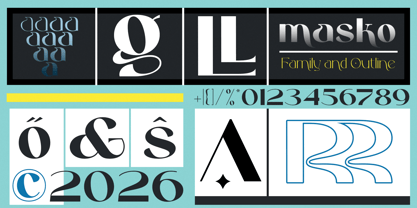 Masko Font Poster 2