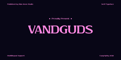 Vandguds Font Poster 1