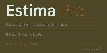 Estima Pro Font Poster 1