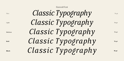 Rainvolt Font Poster 7
