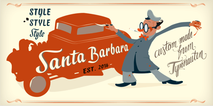 Santa Barbara Pro Font Poster 1