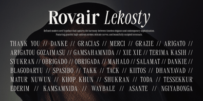 Rovair Lekosty Font Poster 14
