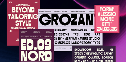 Grozan Font Poster 7