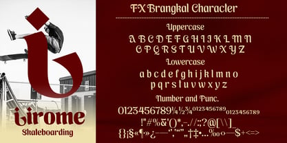 FX Brangkal Font Poster 5