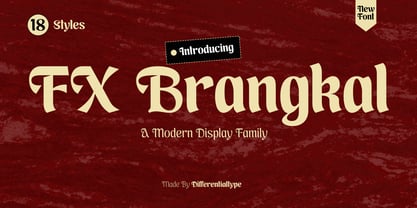 FX Brangkal Font Poster 1