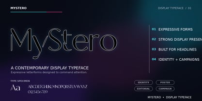 MyStero Font Poster 4