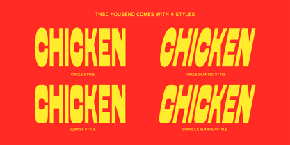 Housend Font Poster 3
