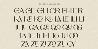 Chimela Font Poster 10