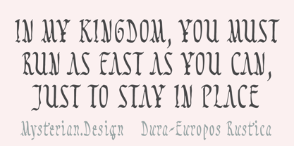 Dura Europos Rustica Font Poster 6