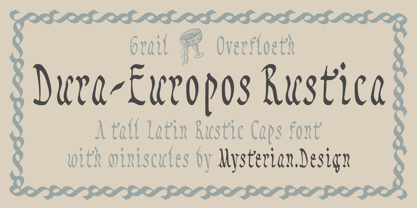 Dura Europos Rustica Font Poster 1