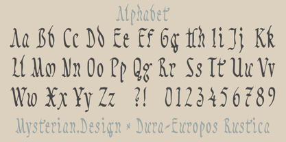 Dura Europos Rustica Font Poster 3
