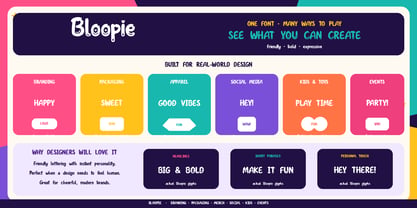 Bloopie Font Poster 5