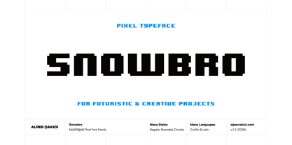 Snowbro Font Poster 1