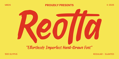 Reotta Font Poster 1