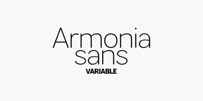 Armonia Sans VF Font Poster 1