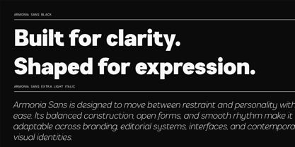 Armonia Sans VF Font Poster 15