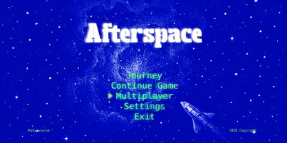 Afterspace Font Poster 3