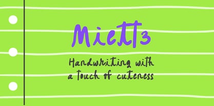 Miette Font Poster 1