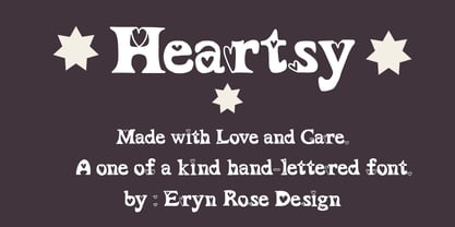 Heartsy Font Poster 1