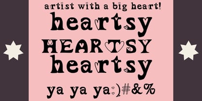 Heartsy Font Poster 3
